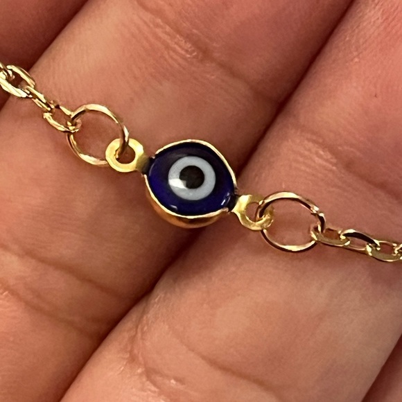Evil eye 🧿 gold tone chocker - Picture 5 of 7